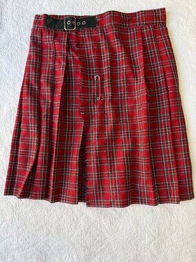 red plaid kilt size large